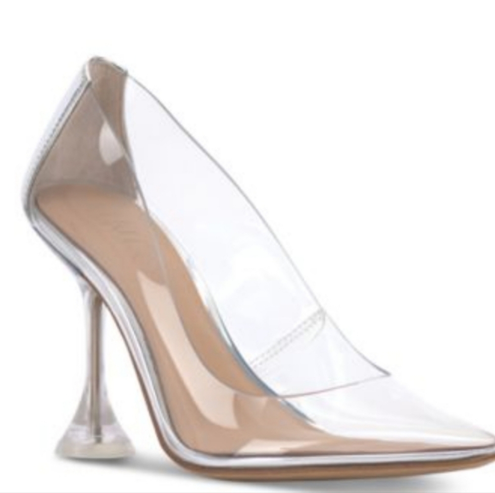 I.N.C. INTERNATIONAL CONCEPTS Savitri Transparent Stiletto Pumps Size 9
